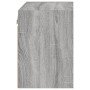 Mesita de noche de pared con luces LED gris Sonoma de , Muebles TV - Ref: Foro24-837074, Precio: 31,36 €, Descuento: %