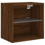 Mesita de noche de pared con luces LED roble marrón de , Muebles TV - Ref: Foro24-837076, Precio: 37,16 €, Descuento: %