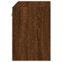 Mesita de noche de pared con luces LED roble marrón de , Muebles TV - Ref: Foro24-837076, Precio: 37,16 €, Descuento: %
