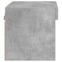 Mesita de noche de pared con luces LED gris hormigón de , Muebles TV - Ref: Foro24-837119, Precio: 28,62 €, Descuento: %