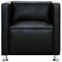 Sillón de cuero sintético negro en Sillones | Comprar online en Foru.es