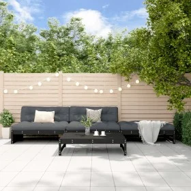 Juego de muebles de jardín 4 pzas madera maciza de pino negro de , Conjuntos de jardín - Ref: Foro24-3186631, Precio: 440,57 ...