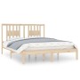 Estructura de cama de madera maciza de pino 160x200 cm de , Camas y somieres - Ref: Foro24-3104073, Precio: 137,29 €, Descuen...
