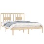 Estructura de cama de madera maciza de pino 160x200 cm de , Camas y somieres - Ref: Foro24-3104073, Precio: 137,29 €, Descuen...