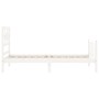 Estructura de cama con cabecero madera maciza blanco 100x200 cm de , Camas y somieres - Ref: Foro24-3192547, Precio: 135,88 €...