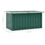 Caja de almacenaje para jardín verde 129x67x65 cm de , Cajas de almacenaje para exteriores - Ref: Foro24-46261, Precio: 85,20...