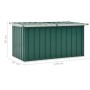 Caja de almacenaje para jardín verde 129x67x65 cm de , Cajas de almacenaje para exteriores - Ref: Foro24-46261, Precio: 89,30...