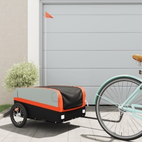 Remolque para bicicleta hierro negro y naranja 45 kg de , Remolques para bicicletas - Ref: Foro24-94040, Precio: 88,45 €, Des...