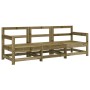 Juego de muebles de jardín 3 pzas madera de pino impregnada de , Sofás modulares de exterior - Ref: Foro24-825533, Precio: 17...
