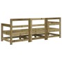 Juego de muebles de jardín 3 pzas madera de pino impregnada de , Sofás modulares de exterior - Ref: Foro24-825533, Precio: 17...