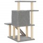 Rascador para gatos con postes de sisal gris claro 97 cm de , Mobiliario para gatos - Ref: Foro24-172098, Precio: 53,43 €, De...