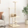 Rascador para gatos con postes de sisal color crema 136 cm de , Mobiliario para gatos - Ref: Foro24-172091, Precio: 48,74 €, ...