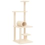 Rascador para gatos con postes de sisal color crema 136 cm de , Mobiliario para gatos - Ref: Foro24-172091, Precio: 48,74 €, ...