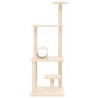 Rascador para gatos con postes de sisal color crema 136 cm de , Mobiliario para gatos - Ref: Foro24-172091, Precio: 48,74 €, ...
