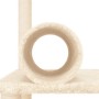 Rascador para gatos con postes de sisal color crema 136 cm de , Mobiliario para gatos - Ref: Foro24-172091, Precio: 48,74 €, ...