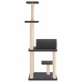 Rascador para gatos con postes de sisal gris oscuro 136 cm de , Mobiliario para gatos - Ref: Foro24-172093, Precio: 49,03 €, ...