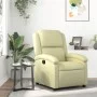 Sillón reclinable de cuero auténtico crema de , Sillones - Ref: Foro24-371791, Precio: 307,84 €, Descuento: %