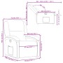 Sillón reclinable de cuero auténtico crema de , Sillones - Ref: Foro24-371791, Precio: 336,13 €, Descuento: %