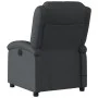 Sillón reclinable de masaje cuero auténtico negro de , Sillones - Ref: Foro24-371793, Precio: 307,11 €, Descuento: %