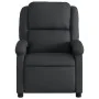 Sillón reclinable de masaje cuero auténtico negro de , Sillones - Ref: Foro24-371793, Precio: 307,11 €, Descuento: %