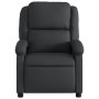 Sillón reclinable de masaje cuero auténtico negro de , Sillones - Ref: Foro24-371793, Precio: 312,49 €, Descuento: %