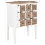 Aparador de madera maciza blanco 54x30x80 cm de vidaXL, Aparadores - Ref: Foro24-280075, Precio: 141,15 €, Descuento: %