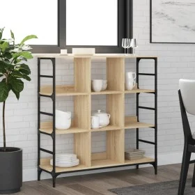 Aparador de madera de ingeniería roble Sonoma 102x32x103,5 cm de , Aparadores - Ref: Foro24-837728, Precio: 74,34 €, Descuent...