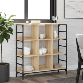 Aparador de madera de ingeniería roble Sonoma 102x32x103,5 cm de , Aparadores - Ref: Foro24-837728, Precio: 75,21 €, Descuent...