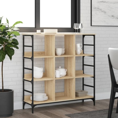 Aparador de madera de ingeniería roble Sonoma 102x32x103,5 cm de , Aparadores - Ref: Foro24-837728, Precio: 75,21 €, Descuent...