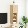Mueble para TV con luces LED roble Sonoma 30,5x30x102 cm de , Muebles TV - Ref: Foro24-837019, Precio: 56,81 €, Descuento: %