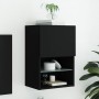 Mueble para TV con luces LED negro 40,5x30x60 cm de , Muebles TV - Ref: Foro24-837031, Precio: 43,67 €, Descuento: %