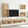 Mueble para TV con luces LED roble Sonoma 40,5x30x102 cm de , Muebles TV - Ref: Foro24-837059, Precio: 55,41 €, Descuento: %