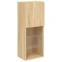 Mueble para TV con luces LED roble Sonoma 40,5x30x102 cm de , Muebles TV - Ref: Foro24-837059, Precio: 55,41 €, Descuento: %