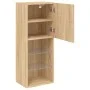 Mueble para TV con luces LED roble Sonoma 40,5x30x102 cm de , Muebles TV - Ref: Foro24-837059, Precio: 55,41 €, Descuento: %