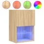 Mueble para TV con luces LED roble Sonoma 40,5x30x60 cm de , Muebles TV - Ref: Foro24-837033, Precio: 39,66 €, Descuento: %