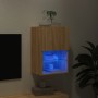 Mueble para TV con luces LED roble Sonoma 40,5x30x60 cm de , Muebles TV - Ref: Foro24-837033, Precio: 40,47 €, Descuento: %