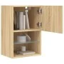 Mueble para TV con luces LED roble Sonoma 40,5x30x60 cm de , Muebles TV - Ref: Foro24-837033, Precio: 39,66 €, Descuento: %