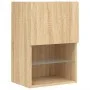 Mueble para TV con luces LED roble Sonoma 40,5x30x60 cm de , Muebles TV - Ref: Foro24-837033, Precio: 39,66 €, Descuento: %