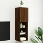 Mueble para TV con luces LED roble marrón 30,5x30x102 cm de , Muebles TV - Ref: Foro24-837027, Precio: 59,96 €, Descuento: %