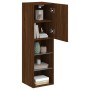 Mueble para TV con luces LED roble marrón 30,5x30x102 cm de , Muebles TV - Ref: Foro24-837027, Precio: 60,89 €, Descuento: %