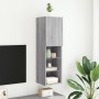 Mueble para TV con luces LED gris Sonoma 30,5x30x102 cm de , Muebles TV - Ref: Foro24-837025, Precio: 64,40 €, Descuento: %