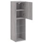 Mueble para TV con luces LED gris Sonoma 30,5x30x102 cm de , Muebles TV - Ref: Foro24-837025, Precio: 64,40 €, Descuento: %