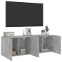 Muebles para TV de pared 2 unidades gris hormigón 60x30x41 cm de , Muebles TV - Ref: Foro24-836945, Precio: 65,40 €, Descuent...