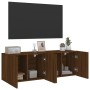 Muebles para TV de pared 2 unidades roble marrón 60x30x41 cm de , Muebles TV - Ref: Foro24-836951, Precio: 64,86 €, Descuento: %