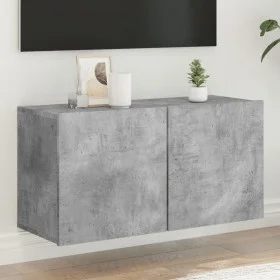 Mueble para TV de pared gris hormigón 80x30x41 cm de , Muebles TV - Ref: Foro24-836958, Precio: 50,78 €, Descuento: %