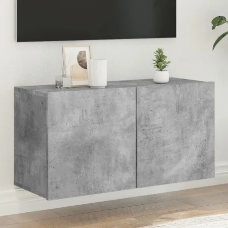 Mueble para TV de pared gris hormigón 80x30x41 cm de , Muebles TV - Ref: Foro24-836958, Precio: 50,78 €, Descuento: %