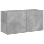 Mueble para TV de pared gris hormigón 80x30x41 cm de , Muebles TV - Ref: Foro24-836958, Precio: 52,36 €, Descuento: %
