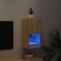 Mueble para TV con luces LED roble Sonoma 30,5x30x60 cm de , Muebles TV - Ref: Foro24-836991, Precio: 41,84 €, Descuento: %