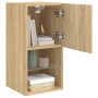 Mueble para TV con luces LED roble Sonoma 30,5x30x60 cm de , Muebles TV - Ref: Foro24-836991, Precio: 41,84 €, Descuento: %