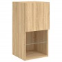 Mueble para TV con luces LED roble Sonoma 30,5x30x60 cm de , Muebles TV - Ref: Foro24-836991, Precio: 41,84 €, Descuento: %